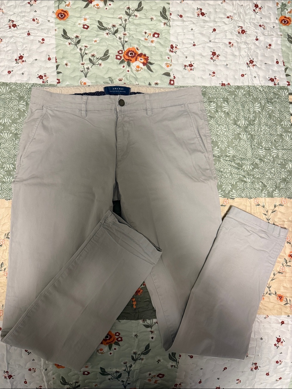 Zara Men's Chino Pants - Light Gray